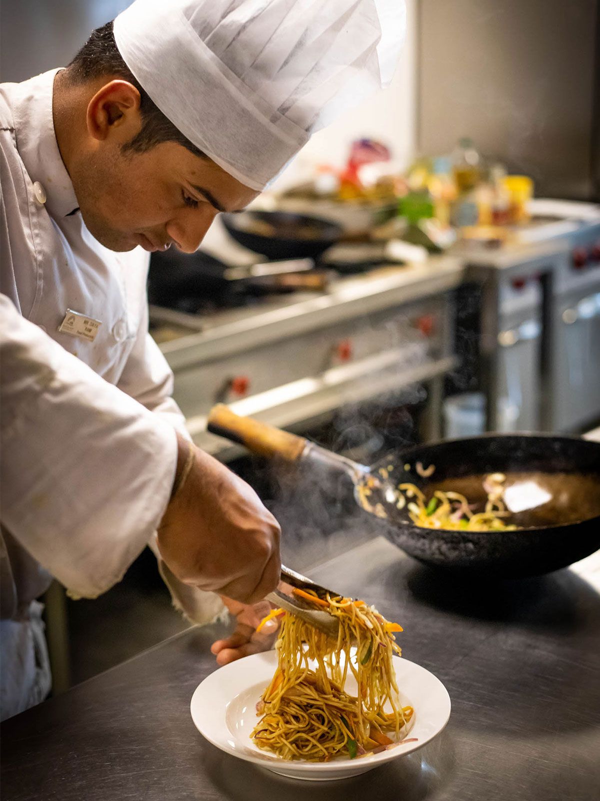 Mountain Glory Resort Dining - Chef preparing dish